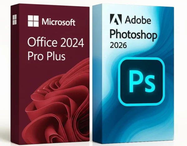 Office 2024 Pro Plus + Photoshop 2026 (para Windows)