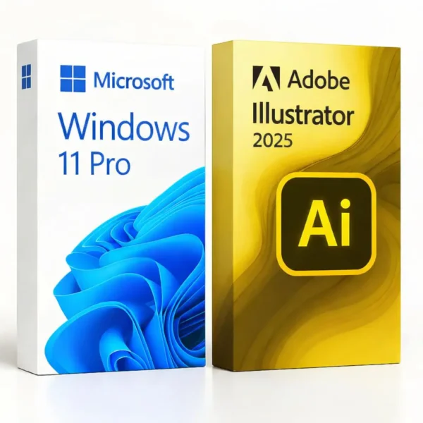 Windows 11 Pro + Illustrator 2025 (para Windows)