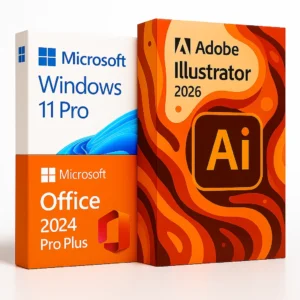 Windows 11 Pro + Office 2024 Pro Plus + Illustrator 2026