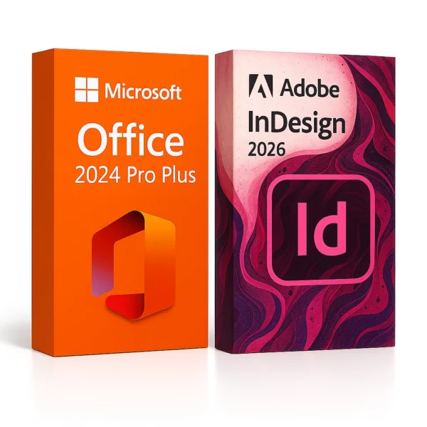 Office 2024 Pro Plus + InDesign 2026 (para Windows)