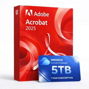 Acrobat 2025 con 5 TB OneDrive durante 1 año