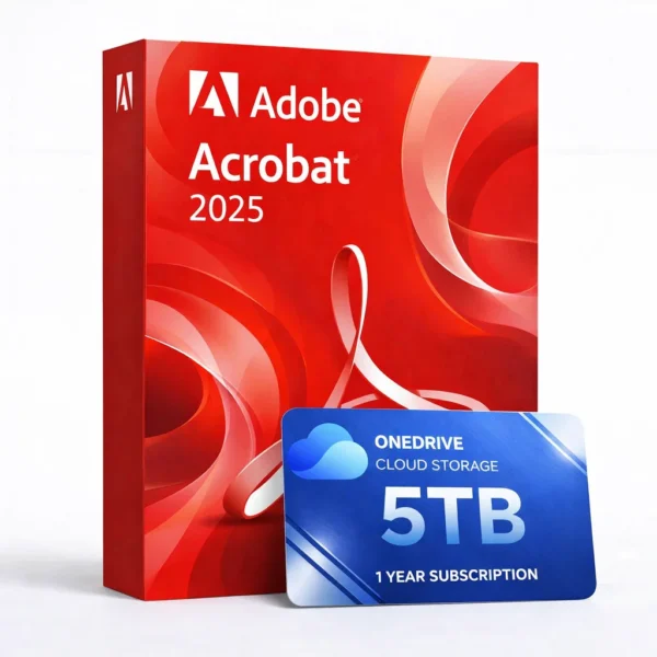 Acrobat 2025 con 5 TB OneDrive durante 1 año