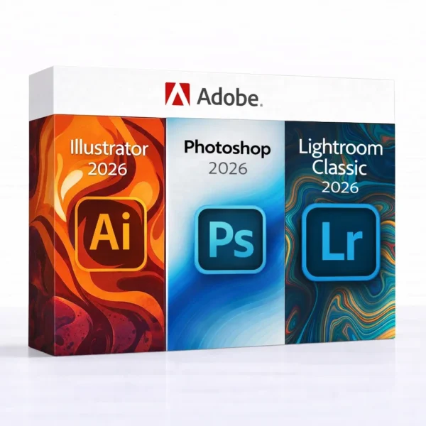 Illustrator 2026 + Photoshop 2026 + Lightroom Classic 2026