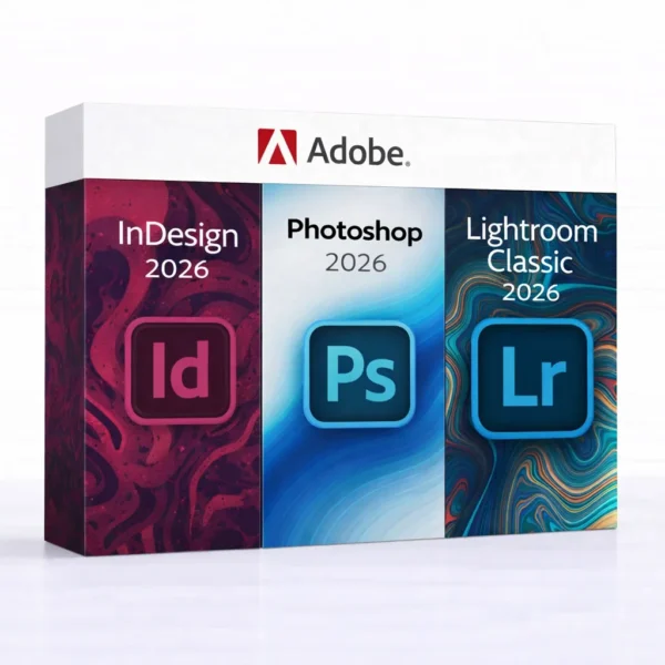 InDesign 2026 + Photoshop 2026 + Lightroom Classic 2026