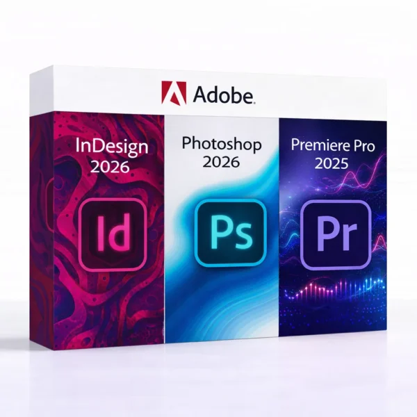 InDesign 2026 + Photoshop 2026 + Premiere Pro 2025