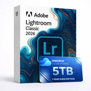 Lightroom Classic 2026 con 5 TB OneDrive durante 1 año