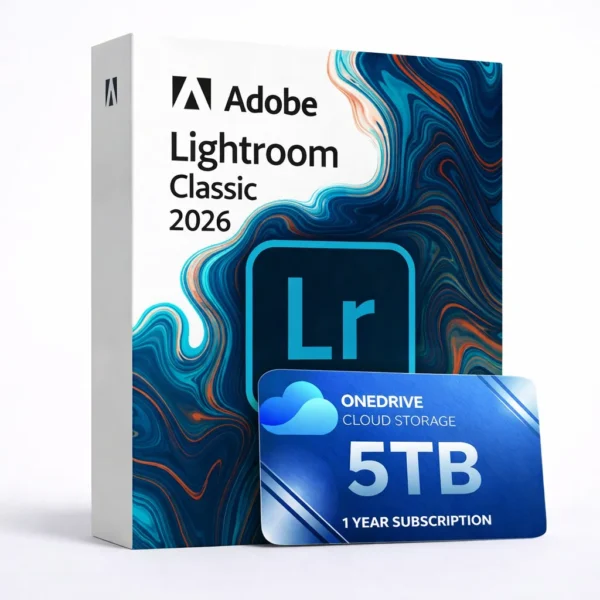 Lightroom Classic 2026 con 5 TB OneDrive durante 1 año