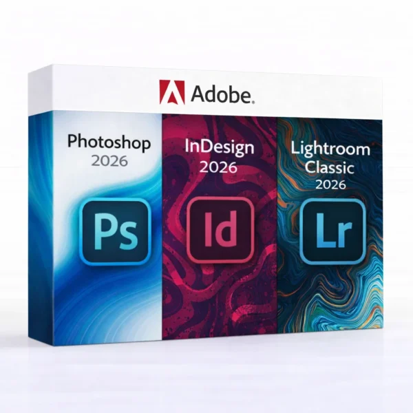 Photoshop 2026 + InDesign 2026 + Lightroom Classic 2026