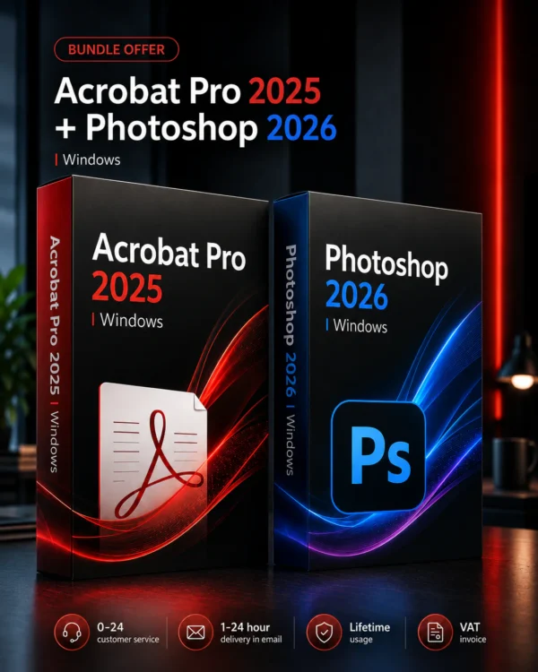 Acrobat Pro 2025 I lifetime I Windows + REGALO Photoshop 2026!