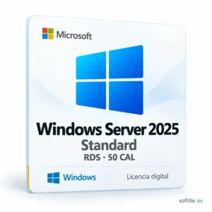 Windows Server 2025 Standard + RDS 50 CAL ! - producto digital