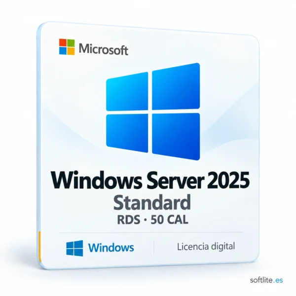 Windows Server 2025 Standard + RDS 50 CAL ! - producto digital