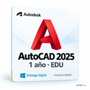 Autodesk AutoCAD 2025 — 1 año EDU - producto digital