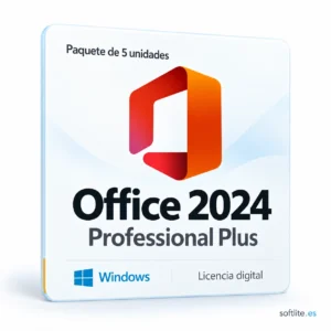 5X Office 2024 Pro Plus - producto digital
