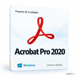 5X Acrobat Pro 2020 - Windows - producto digital