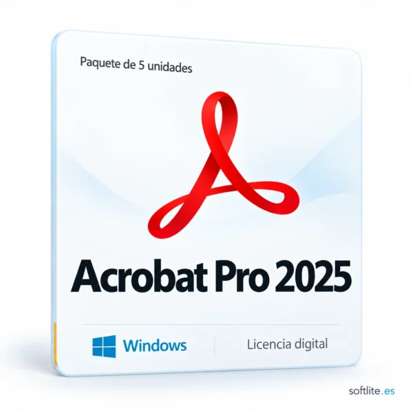 5X Acrobat Pro 2025 - Windows 5X Acrobat Pro 2025 - Windows - producto digital