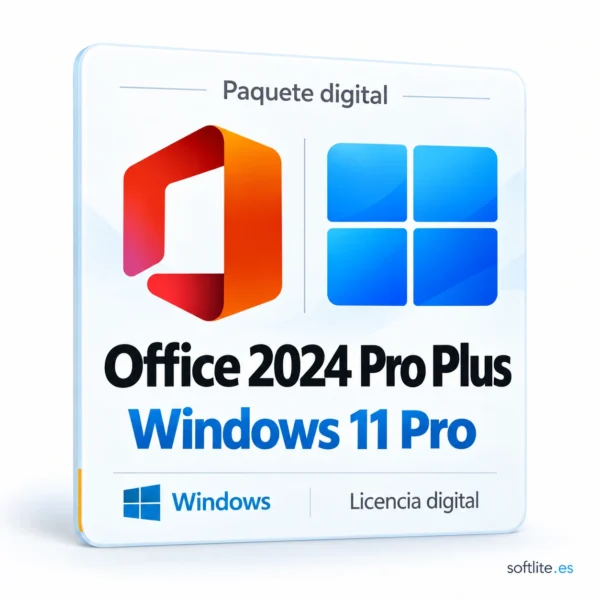 Windows 11 Pro + Office 2024 Pro Plus Windows 11 Pro + Office 2024 Pro Plus - producto digital