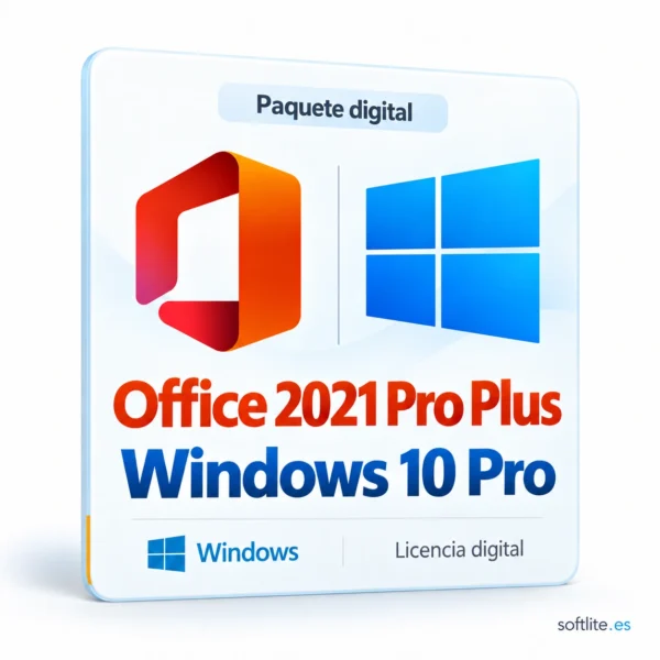 Windows 10 Pro + Office 2021 Pro Plus - producto digital