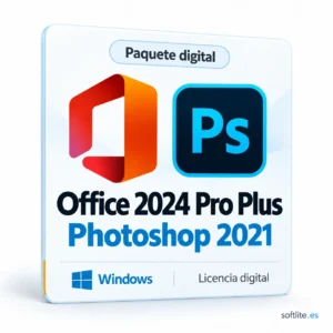 Photoshop 2021 + Office 2024 Pro Plus | Windows - producto digital