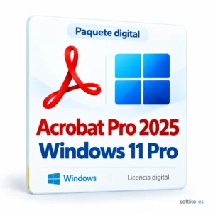 Acrobat 2025 Pro + Windows 11 Pro - producto digital