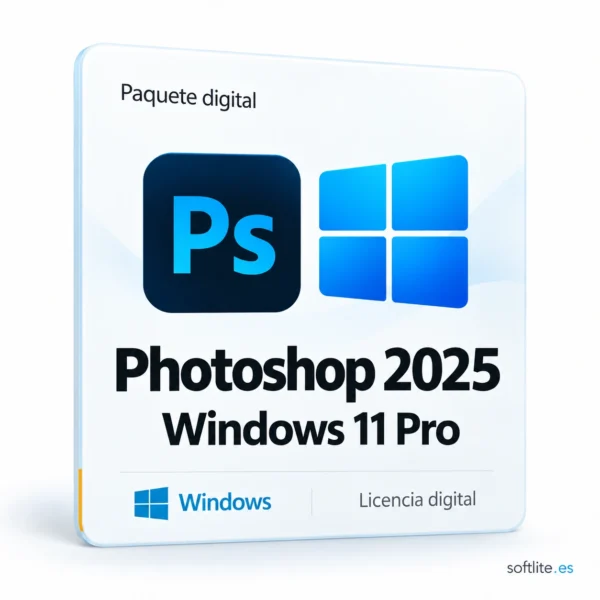 Windows 11 Pro + Photoshop 2025 (para Windows) - producto digital