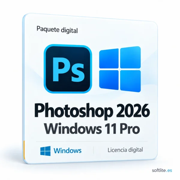 Windows 11 Pro + Photoshop 2026 (para Windows) - producto digital