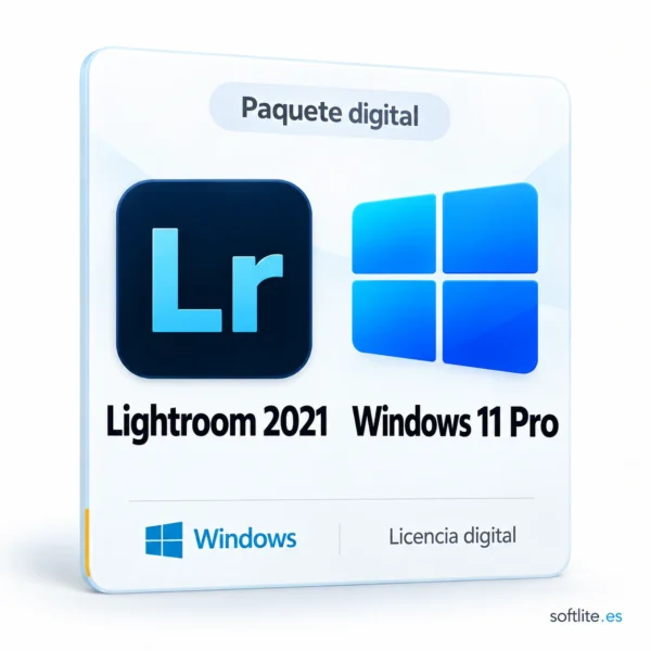 Windows 11 Pro + Lightroom 2021 (para Windows) Windows 11 Pro + Lightroom 2021 (para Windows) - producto digital