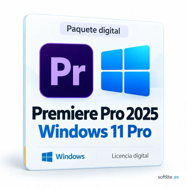 Windows 11 Pro + Premiere Pro 2025 (para Windows) Windows 11 Pro + Premiere Pro 2025 (para Windows) - producto digital