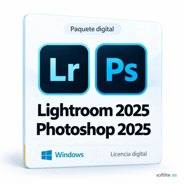 Photoshop 2025 + Lightroom 2025 (para Windows) - producto digital