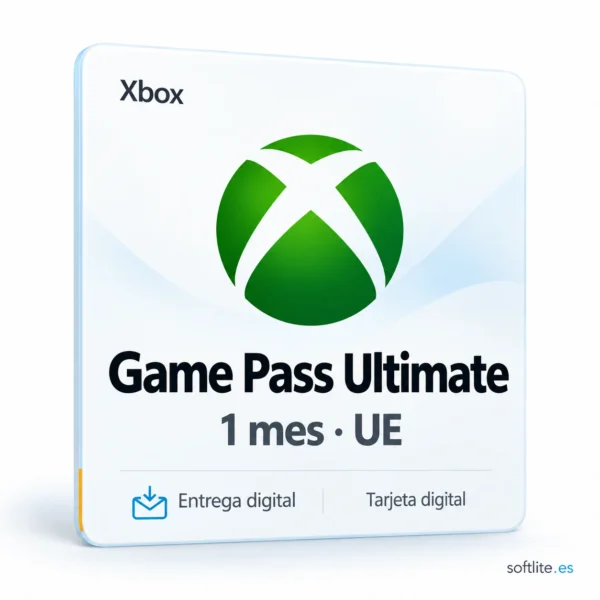 Xbox Game Pass Ultimate - Tarjeta de suscripción de 1 mes para la UE Xbox Game Pass Ultimate - Tarjeta de suscripción de 1 mes para la UE - producto digital