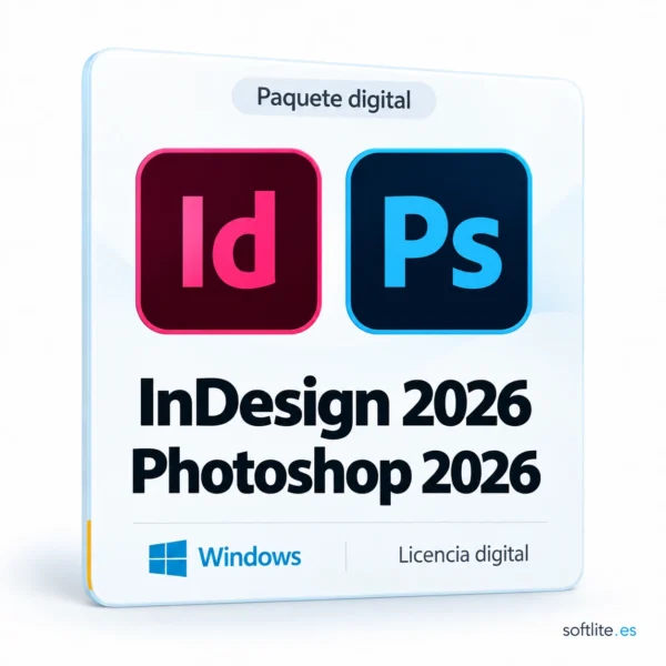 Photoshop 2026 + Indesign 2026 (para Windows) - producto digital