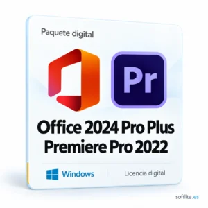 Office 2024 Pro Plus + Premiere Pro 2022 (Para Windows) - producto digital