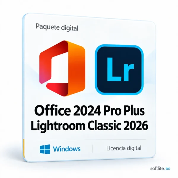 Office 2024 Pro Plus + Lightroom 2026 (Para Windows) Office 2024 Pro Plus + Lightroom 2026 (Para Windows) - producto digital