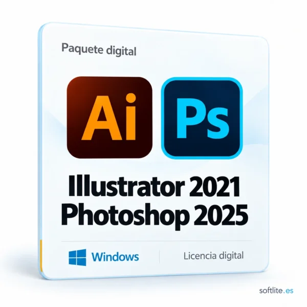 Illustrator 2021 + Photoshop 2025 (Para Windows) Illustrator 2021 + Photoshop 2025 (Para Windows) - producto digital