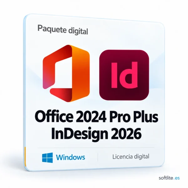 Office 2024 Pro Plus + InDesign 2026 (para Windows) - producto digital