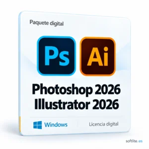Illustrator 2026 - ¡Licencia de por Vida! +Regalo Acrobat Photoshop 2026 - producto digital