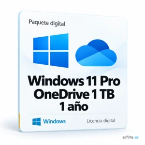 Windows 11 Pro con 1 TB OneDrive durante 1 año - producto digital