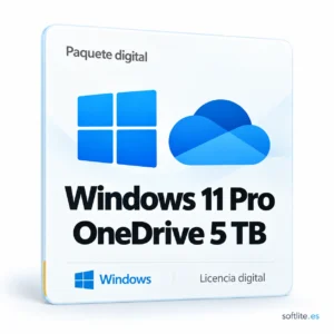 Windows 11 Pro con 5 TB OneDrive de por vida - producto digital