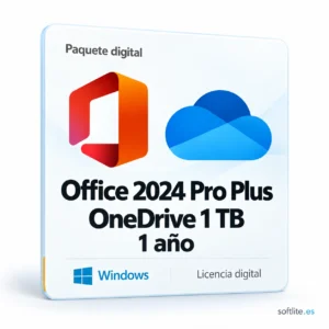 Office 2024 Professional Plus con 1 TB OneDrive durante 1 año - producto digital