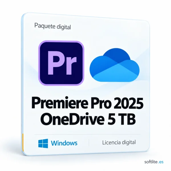 Premiere Pro 2025 con 5 TB OneDrive de por vida Premiere Pro 2025 con 5 TB OneDrive de por vida - producto digital