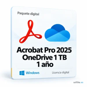 Acrobat 2025 con 1 TB OneDrive durante 1 año - producto digital