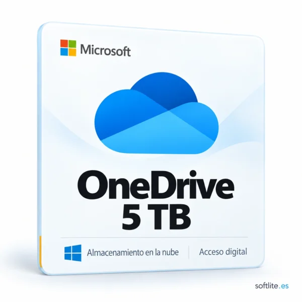 5 TB de almacenamiento en la nube OneDrive (suscripción de la vida) 5 TB de almacenamiento en la nube OneDrive (suscripción de la vida) - producto digital