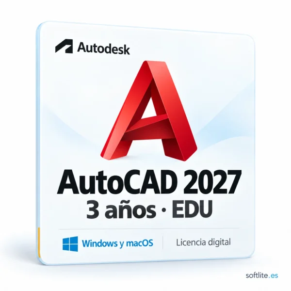 Autodesk AutoCAD 2027 — 3 años EDU | Windows y Mac Autodesk AutoCAD 2027 — 3 años EDU | Windows y Mac - producto digital